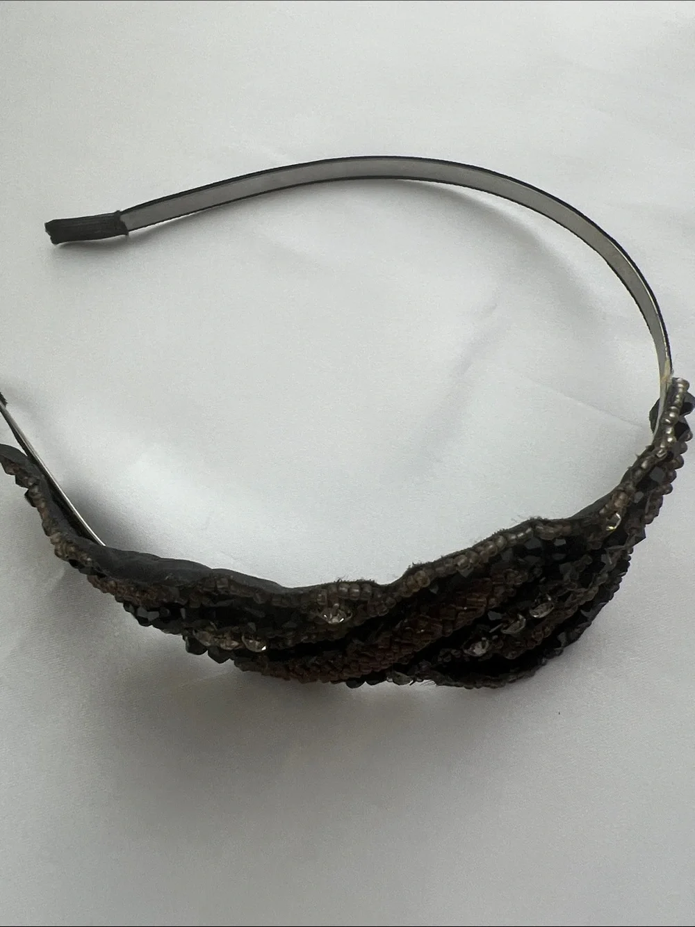 Black and Brown Beaded Butterfly Headband - Women's Hair Accessory Set of 3